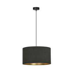 Lampe à suspension Middelfart ronde noire E27