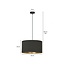 Middelfart hanging lamp black round E27