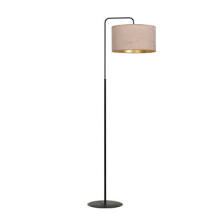 Lampadaire Norddjurs courbé rose rond 1x E27