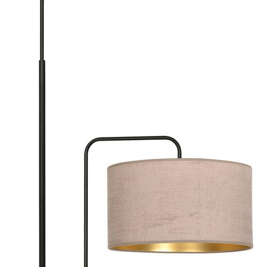 Norddjurs vloerlamp gebogen roze rond 1x E27