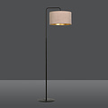 Norddjurs vloerlamp gebogen roze rond 1x E27