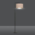 Emibig Emibig Norddjurs vloerlamp gebogen roze rond 1x E27 - Perfecte verlichting voor jouw interieur