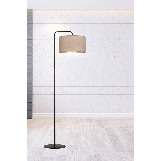 Lampadaire Norddjurs courbé rose rond 1x E27