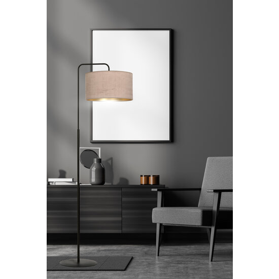 Norddjurs floor lamp curved pink round 1x E27