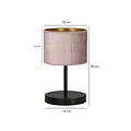 Emibig Emibig lámpara de mesa Norddjurs rosa 1x E27 - Iluminación ideal para tu dormitorio