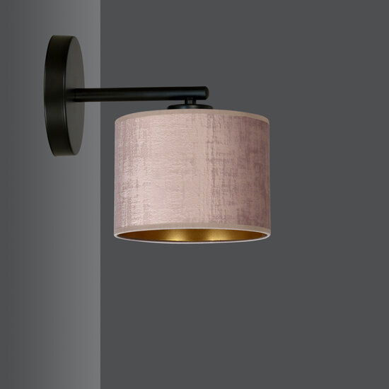 Norddjurs elegante beige-rosa Wandleuchte E27
