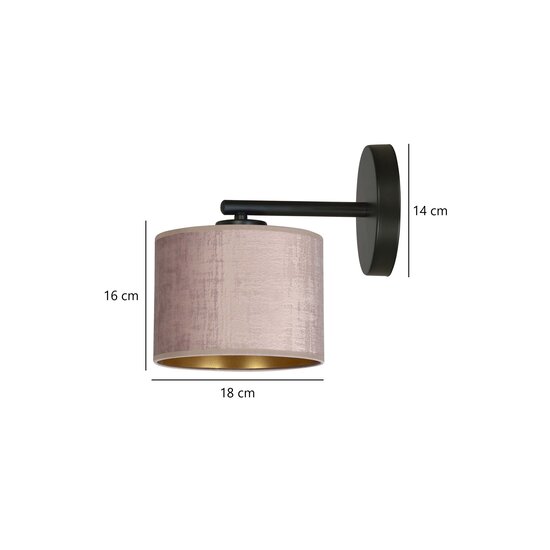 Emibig Emibig Norddjurs elegant beige pink wall lamp E27 - Perfect for creating a cozy atmosphere