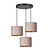 Norddjurs 3 lamp hanging lamp pink round shades 3x E27