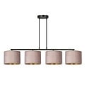 Emibig Emibig Norddjurs belle large lampe suspendue rose ronde 4x E27 - Éclairage idéal pour chaque espace