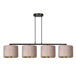 Norddjurs beautiful wide hanging lamp pink round 4x E27