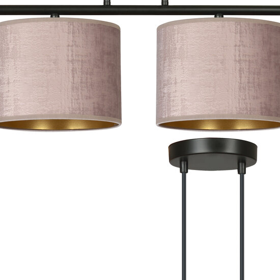 Emibig Emibig Norddjurs hermosa lámpara colgante ancha rosa redonda 4x E27 - Iluminación ideal para cualquier espacio