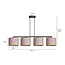 Emibig Emibig Norddjurs mooie brede hanglamp roze rond 4x E27 - Perfecte verlichting voor elke ruimte