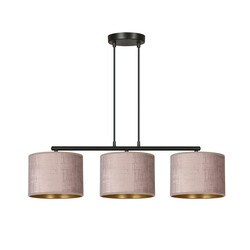 Norddjurs hanglamp roze rond kappen 3x E27