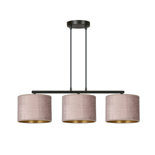 Norddjurs hanging lamp pink round shades 3x E27