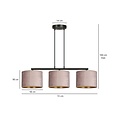 Emibig Emibig Norddjurs Hängeleuchte rosa runde Schirme 3x E27 - Schaffen Sie eine gemütliche Atmosphäre in Ihrem Zuhause