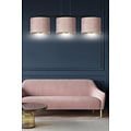 Emibig Emibig Norddjurs hanglamp roze rond kappen 3x E27 - Creëer een gezellige sfeer in uw huis