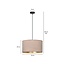 Lampe à suspension Norddjurs rose ronde E27