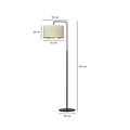 Emibig Emibig Jammerbugt floor lamp curved beige round 1x E27 - Perfect for a Scandinavian ambiance