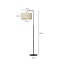 Jammerbugt floor lamp curved beige round 1x E27