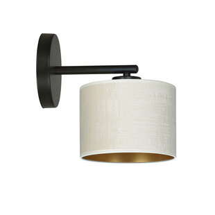 Jammerbugt elegante beige ronde wandlamp E27