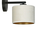Jammerbugt elegante beige runde Wandleuchte E27