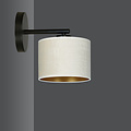 Emibig Emibig Jammerbugt elegante beige ronde wandlamp E27 - Perfect voor sfeervolle verlichting