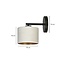 Jammerbugt elegante beige ronde wandlamp E27