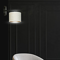 Jammerbugt elegante beige runde Wandleuchte E27