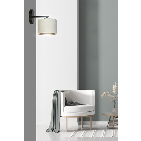 Emibig Emibig Jammerbugt elegante beige runde Wandleuchte E27 - Ideal für eine gemütliche Atmosphäre