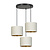 Jammerbugt 3 lampes suspension beige abat-jour ronds 3x E27