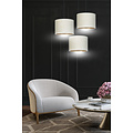 Jammerbugt 3 lamp hanging lamp beige round shades 3x E27