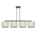 Jammerbugt mooie brede hanglamp beige rond 4x E27