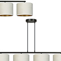 Jammerbugt mooie brede hanglamp beige rond 4x E27