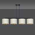 Jammerbugt mooie brede hanglamp beige rond 4x E27