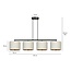 Emibig Emibig Jammerbugt belle large lampe suspendue beige ronde 4x E27 - Solution d'éclairage idéale pour votre salon