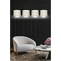 Jammerbugt mooie brede hanglamp beige rond 4x E27