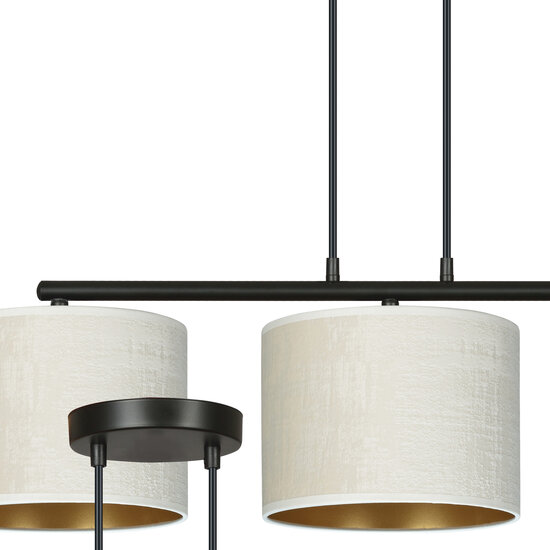 Emibig Emibig Jammerbugt Hängeleuchte beige runde Schirme 3x E27 - Schaffen Sie eine gemütliche Atmosphäre in Ihrem Zuhause