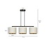 Emibig Emibig Lampe suspendue Jammerbugt beige abat-jours ronds 3x E27 - Créez une atmosphère chaleureuse chez vous