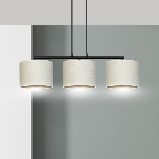 Emibig Emibig Jammerbugt Hängeleuchte beige runde Schirme 3x E27 - Schaffen Sie eine gemütliche Atmosphäre in Ihrem Zuhause