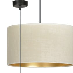 Emibig Lámpara colgante Jammerbugt beige redonda E27