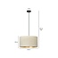 Emibig Emibig Jammerbugt hanging lamp beige round E27 - Perfect lighting for any space