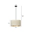 Jammerbugt hanging lamp beige round E27