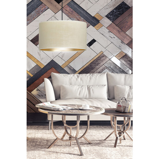 Jammerbugt suspension beige ronde E27