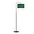 Fredensborg floor lamp curved green round 1x E27