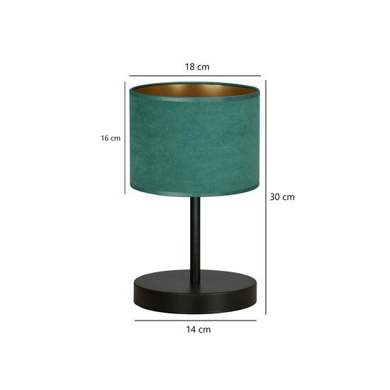 Emibig Emibig Lámpara de mesa Fredensborg verde 1x E27 - Iluminación ambiental perfecta para cualquier interior