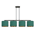 Fredensborg mooie brede hanglamp groen rond 4x E27