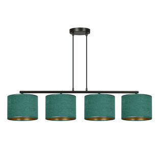 Fredensborg beautiful wide hanging lamp green round 4x E27