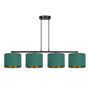 Fredensborg mooie brede hanglamp groen rond 4x E27