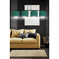 Fredensborg mooie brede hanglamp groen rond 4x E27