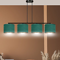 Fredensborg mooie brede hanglamp groen rond 4x E27